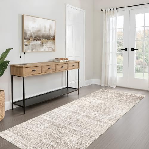 LOONGRUG Runner Rug 3x8 Washable Non-Slip Kitchen Neutral Rug Brown - Image 4