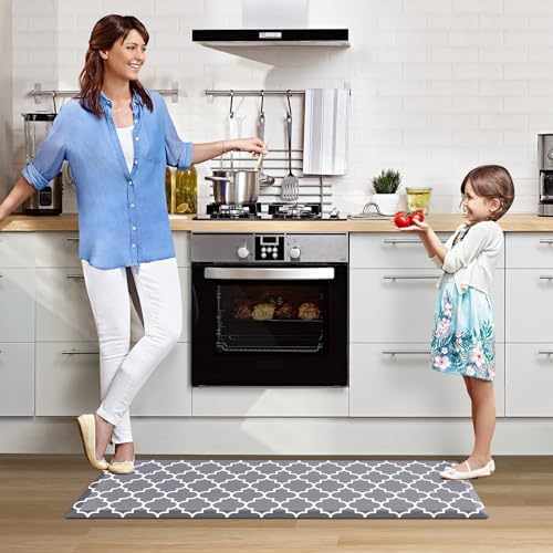 WISELIFE Anti Fatigue Mats for Kitchen Floor, 22" x 54", 4/5 Inch, Grey - Image 6
