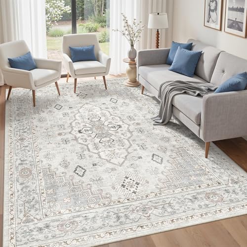 befbee Washable 5x7 Area Rug Non Slip Stain Resistant Rug for Living Room - Image 7