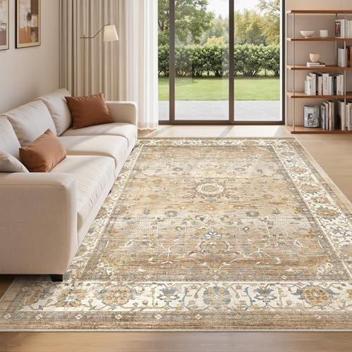 befbee Washable 5x7 Area Rug Non Slip Stain Resistant Rug for Living Room by Befbee