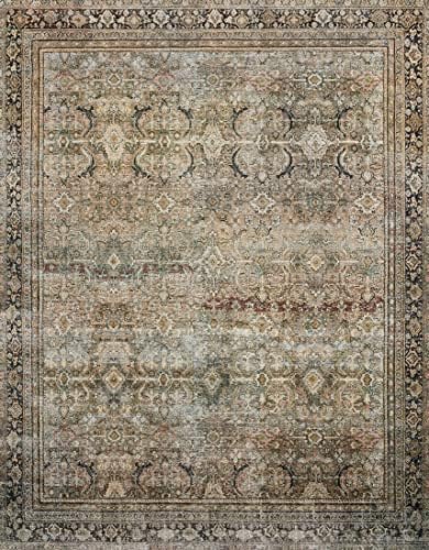 Loloi Layla Olive/Charcoal 2'-6" x 7'-6" Runner Rug - Image 6