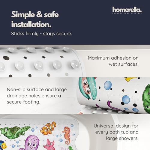 homerella Bathtub Mat Non Slip Kids 28x16 Baby Bath Mat Non Slip Anti Mold - Image 4