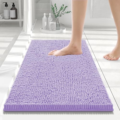 Smiry Bathroom Rugs 24X16, Luxury Chenille Extra Soft Absorbent Bath Mat by Smiry