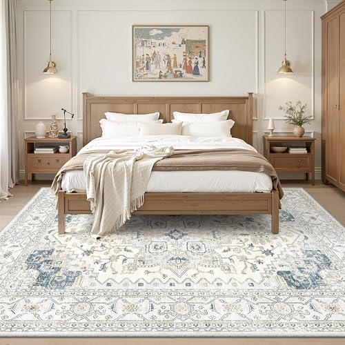 Living Room 10x14 Washable Area Rug, Indoor Soft Large Area Rug Carpet - Image 6