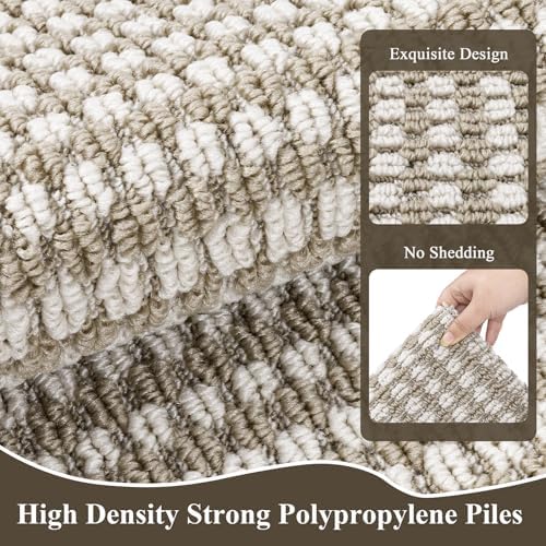 Ileading Indoor Door Mat, Absorbent Muddy Mats for Dogs, Low-Profile Entrance Welcome Mat with Non-Slip Rubber Backing, Washable Runner Carpet for Hallway,Entryway,Kitchen (Beige 32×48inch) - Image 4