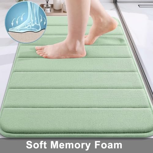Buganda Memory Foam Bath Mat 31.5 x 20, Ultra Soft Absorbent Bathroom Rugs - Image 3