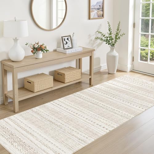 cotiled Hallway 2.6x8 Runner Rugs Washable Boho Moroccan Soft Rug - Image 3