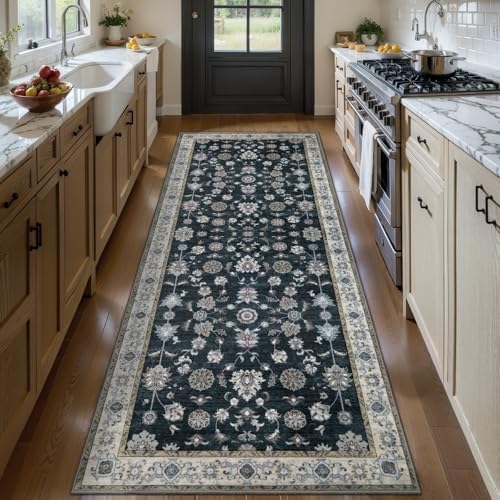 Tangsoo 2x5 Washable Runner Rugs for Hallway, Farmouse Non Slip Rug Runner by Tangsoo