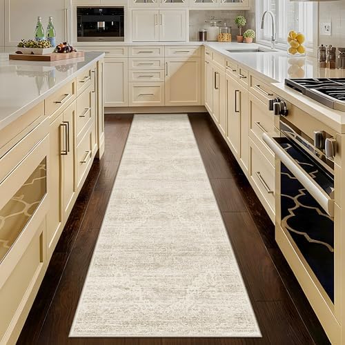Washable Runner Rugs 3x10 Kitchen Runner Rug Non Slip Backing, Ultra-Thin Carpet Runners for Hallway 10 ft,Long Vintage Rug Runner for Entryway Living Room Bedroom Laundry Room by Unknown