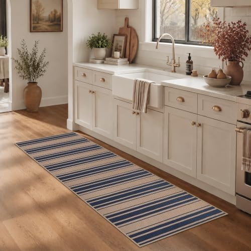 Easy Jute Kitchen Runner 2x6 Kitchen Runner Rug Washable Non Slip Outdoor Rug for Entryway Farmhouse Neutral Low Pile Carpet for Hallyway Proch Doorway - Image 3