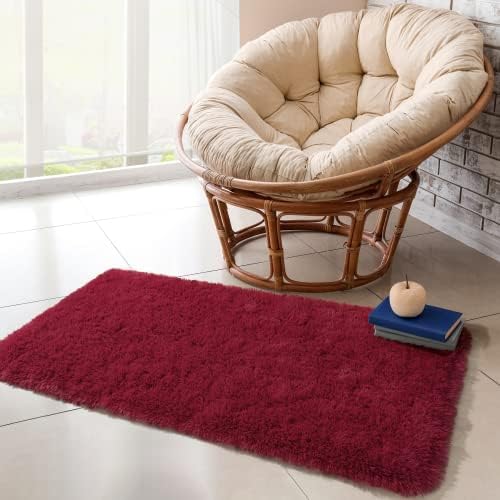 Chicrug Soft Runner Rug for Bedroom Living Room Plush Fluffy Rug 2x4 - Image 5