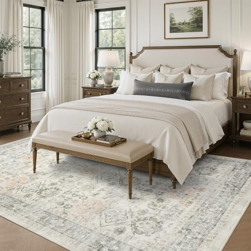 DCX Distressed Vintage Washable 9x12 Area Rug - Image 3