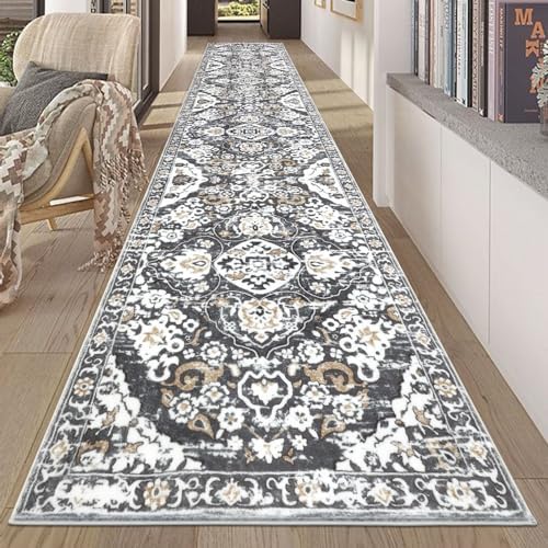 HEBE Hallway Runner Rug 2'8''x14', Washable Non Slip Kitchen Rug Runner by HEBE