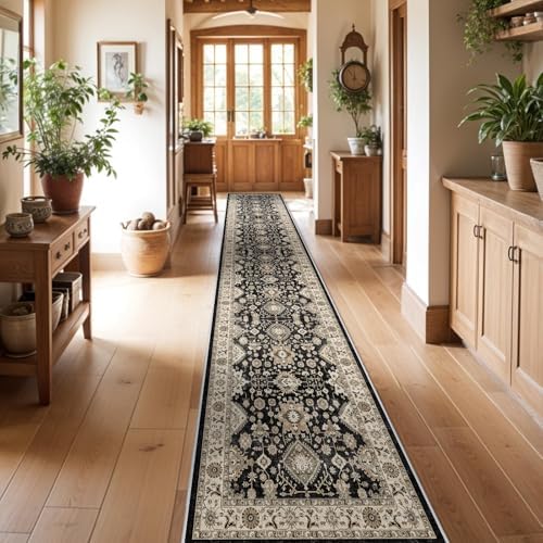 Washable Hallway Runner Rug 3x15: Non Slip Runner Rugs with Rubber Backing by TOPRUUG