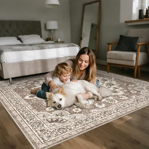 4x4 Washable Entry Rug: Area Rugs for Kitchen Bedroom Bedside Bathroom - Image 5