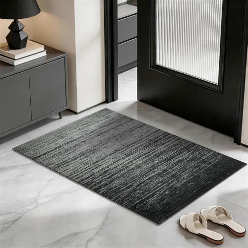 LIANLAM 2x3 Silver Infused Self-Cleaning Rug for Kitchen (2x3,Black) by LIANLAM