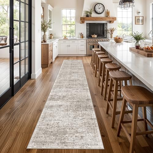 3x12 Washable Runner Rug: 12ft Runners for Hallways Non Slip Kitchen Rug - Image 3