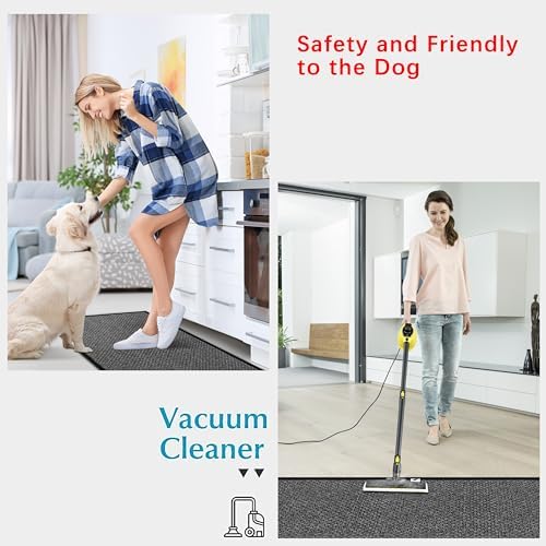 6ft Kitchen Runner Rugs Non Skid, Absorbent Small Jute Kitchen Carpet Rugs, Rubber Backed Home Floor Mat, Black - Image 6