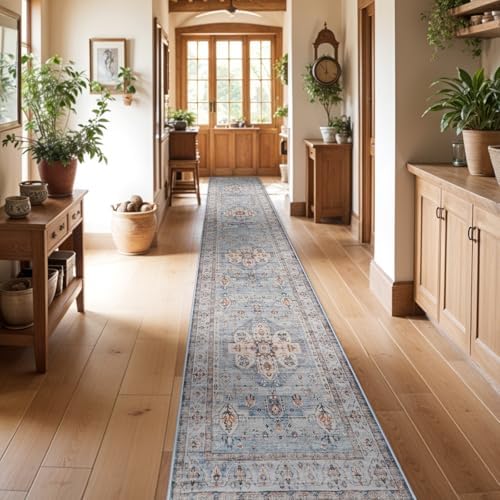 Washable Hallway Runner Rug 3x16: Non Slip Runner Rugs with Rubber Backing by TOPRUUG