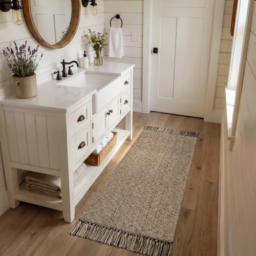 Collive Bathroom Runner Rug, 2' x 5' Modern Farmhouse Kitchen Carpet by Collive