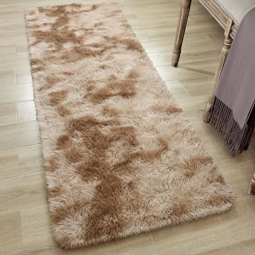 Tepook Fluffy Runner Rugs for Bedroom Aesthetic 2x6 Shag Soft Bedside Rug - Image 4