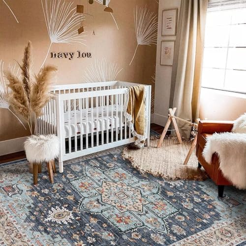 TOPRUUG Washable Oriental Area Rug: 8x10 Rugs for Living Room Non Slip Rug - Image 2