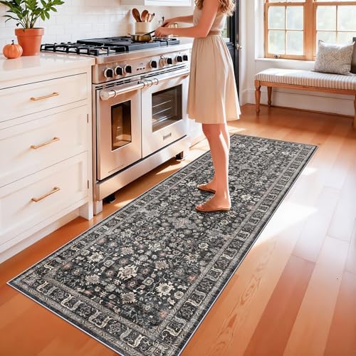 2x6 Washable Hallway Runner Rug: 6ft Kitchen Rugs with Non Slip Backing - Image 4