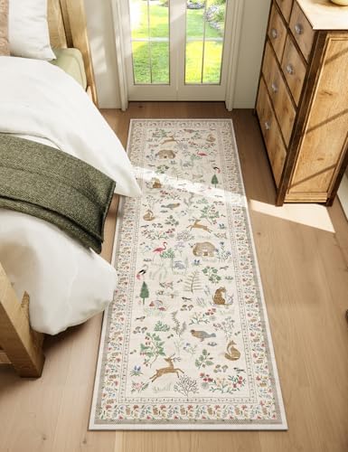 Machine Washable Kitchen Runner Rugs: 2'6"x8' Hallway Runner Non Slip Low Pile Soft Stain Resistant Carpet Runners for Hallways Indoor Entryway Kitchen Laundry Room Bedroom Farmhouse - Image 6
