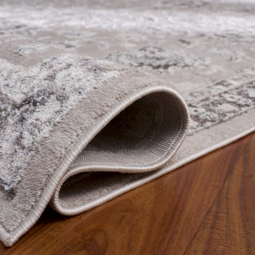 SAFAVIEH Parker Area Rug 4x6, Textured Grey & Gold PRK158G - Image 6