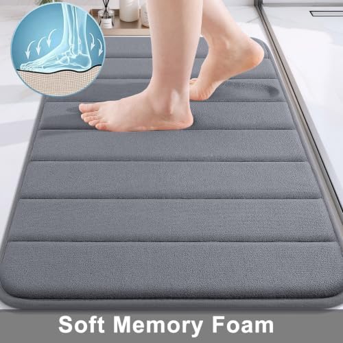 Buganda Memory Foam Bath Mat 59 x 34, Ultra Soft Absorbent Bathroom Rugs - Image 3