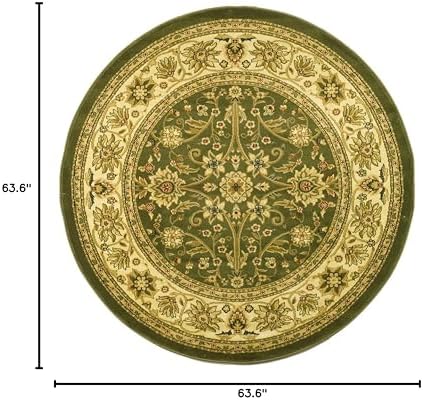 SAFAVIEH Lyndhurst Round Rug 5'3", Sage & Ivory LNH212C - Image 2