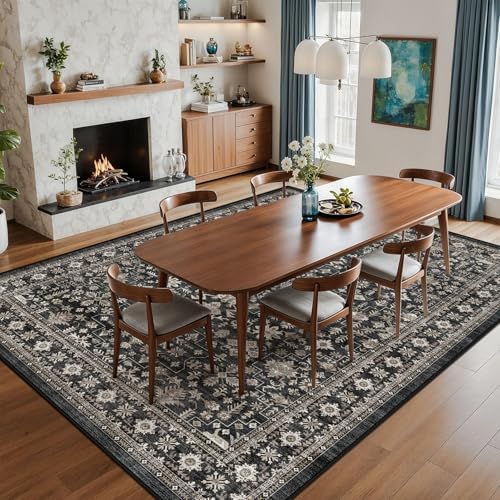 Grey Area Rug 10x14 for Living Room Bedroom - Image 4