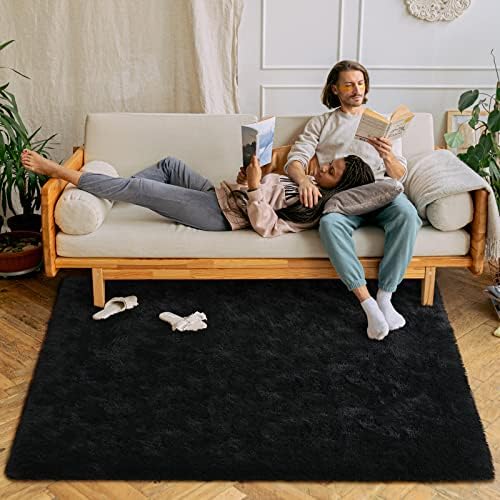 Chicrug Soft Runner Rug for Bedroom Living Room Plush Fluffy Rugs 5x7 - Image 4
