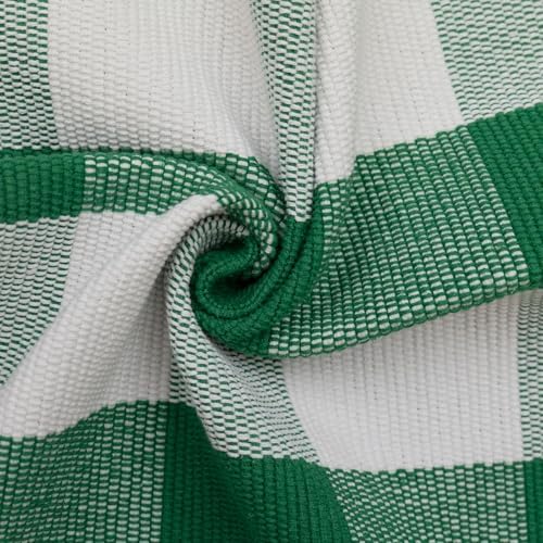 CAINANEL Green and White Buffalo Plaid Outdoor Rug Spring Door Mat Layering Rug Welcome Doormats for Spring Easter Farmhouse Entrance Porch Outdoors Decor - Image 7