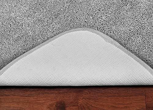 Garland Rug Traditional Nylon Washable Platinum Gray 24" X 40" Bath Rug - Soft, Absorbent, And Stylish for Your Bathroom - Image 5