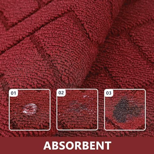 hicorfe Kitchen Runner Rug,20"x59"+20"x32" Kitchen Set,Non-Slip Kitchen Mat - Image 6