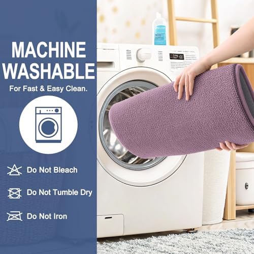 OLANLY Memory Foam Bathroom Runner Rug 59x20, Absorbent Long Mat, Deep Plum - Image 6