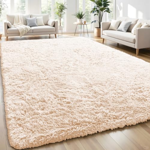 Smiry Area Rugs for Living Room Bedroom 5x8 ft, Fluffy Washable Carpet by Smiry