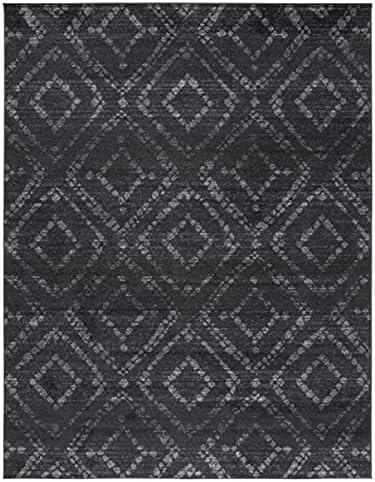 SAFAVIEH Adirondack Collection Area Rug - 10' x 14', Dark Grey & Grey, Modern Diamond Distressed Design, Non-Shedding & Easy Care, Ideal for High Traffic Areas in Living Room, Bedroom (ADR131F) - Image 3
