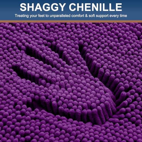 Smiry Toilet Rugs U-Shaped 24x20, Extra Soft Absorbent Contoured Bath Mat - Image 3