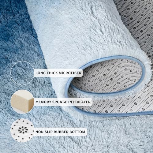 Tepook Soft Fluffy Rugs for Living Room, 5x8 Shaggy Area Rug for Bedroom - Image 5