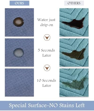 MontVoo Bath Mat-Bath Mat Rug Non Slip Super Absorbent Stain Resistant Quick Dry Thin Bathroom Rug-Bath Mats for Bathroom Floor Bathtub Vanity-Bathmat Bath Rug Easy Care-17"x35",Navy - Image 2