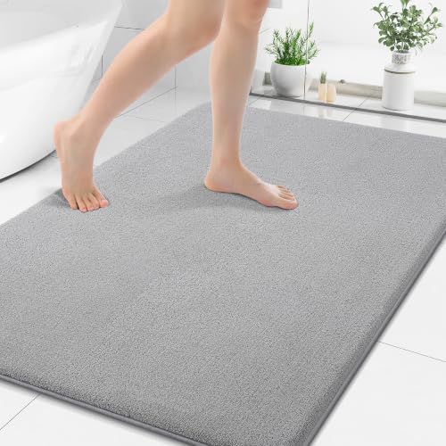Smiry Memory Foam Bath Mat 44x32, Extra Soft Absorbent Bathroom Rugs by Smiry