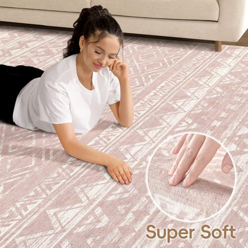 cotiled Boho 9x12 Area Rug for Living Room: Large Moroccan Washable Rug - Image 3