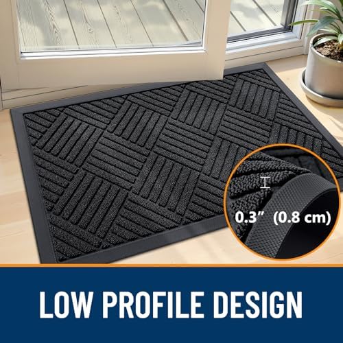OLANLY Front Door Mat Outside Entrance 47x32, Waterproof Heavy-Duty Doormat - Image 5