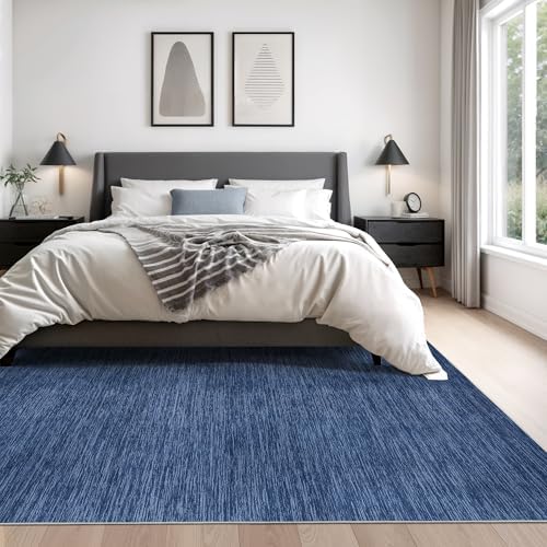 Valenrug 6x9 Area Rugs Non Slip, Large Washable Rugs for Living Room, Navy - Image 4