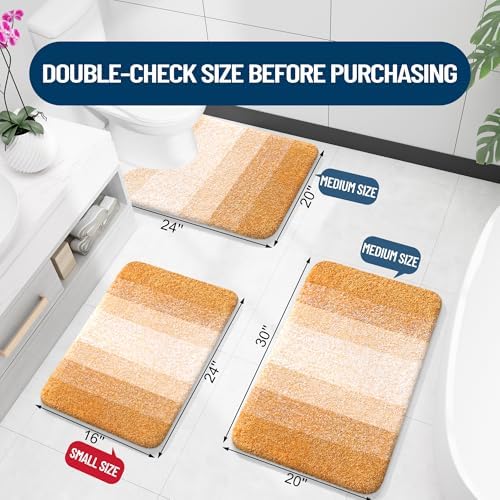 OLANLY Bathroom Runner Rug 45x27, Extra Soft Absorbent Microfiber Bath Rugs - Image 2