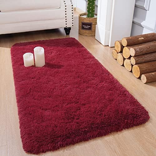 Chicrug Soft Runner Rug for Bedroom Living Room Plush Fluffy Rug 2x4 by ChicrugHomeDecor