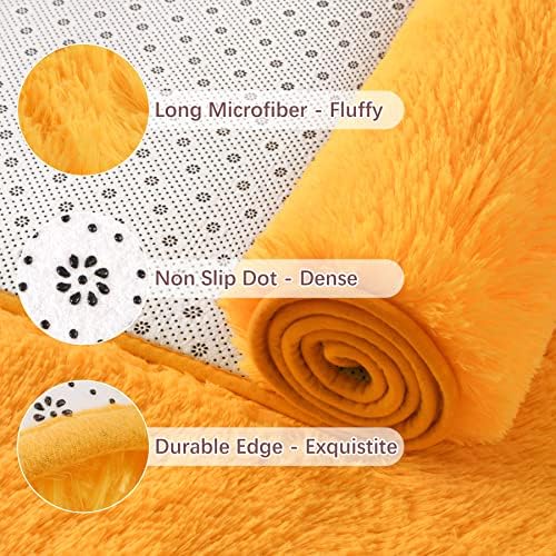 Chicrug Soft Runner Rugs for Bedroom Living Room Plush Fluffy Rug 2x6 - Image 2
