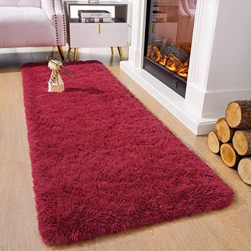 Chicrug Soft Runner Rug for Bedroom Living Room Plush Fluffy Rugs 2x6 - Image 2